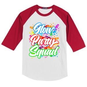 Glow Party Squad Neon Kids Colorblock Raglan Jersey