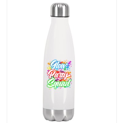 Glow Party Squad Neon Stainless Steel Insulated Water Bottle