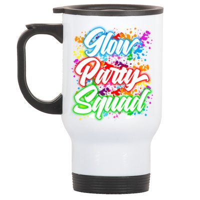 Glow Party Squad Neon Stainless Steel Travel Mug