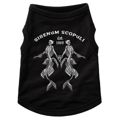 Goth Punk Siren Mermaid Skeleton Sirenum Scopuli Skull Doggie Tank