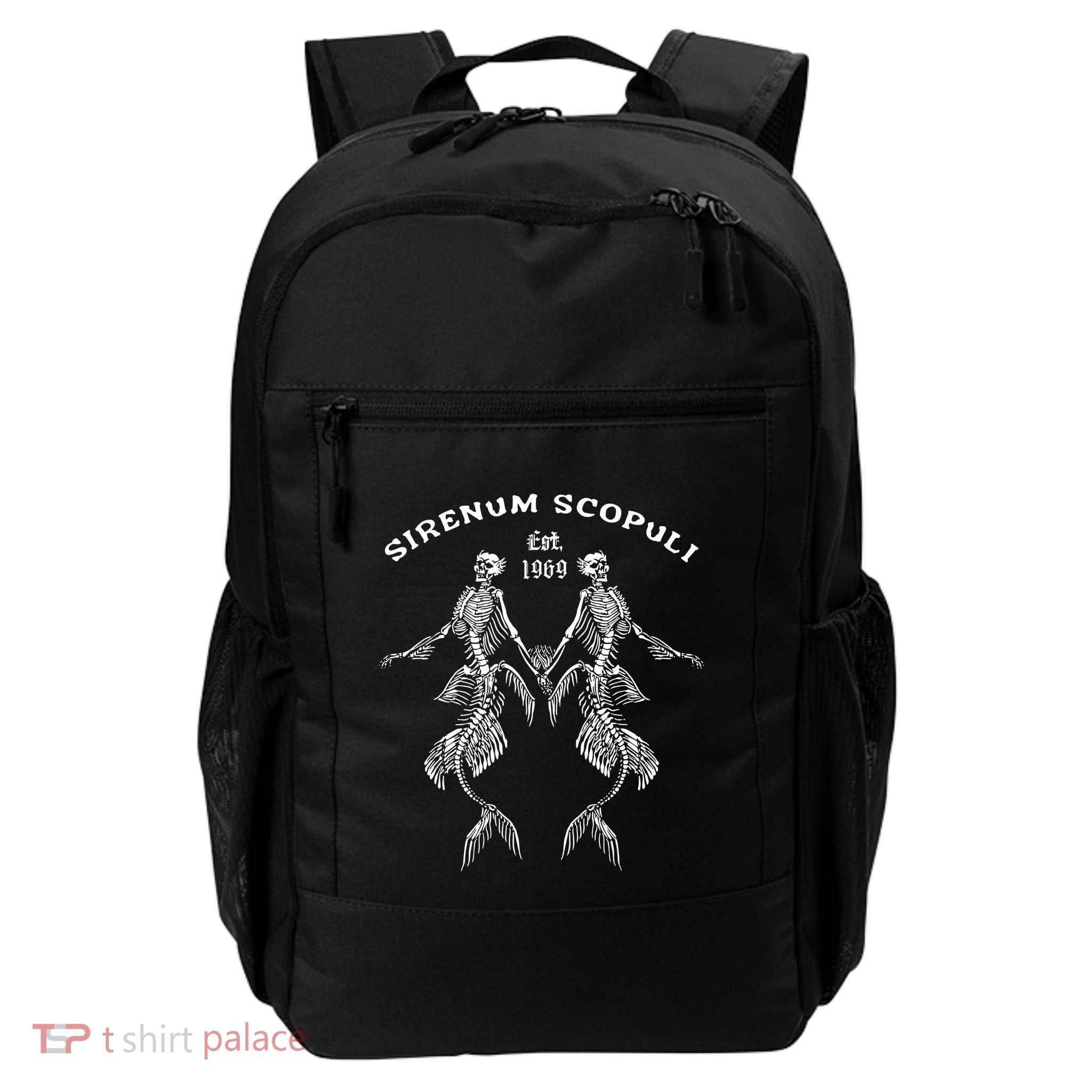 Goth Punk Siren Mermaid Skeleton Sirenum Scopuli Skull Backpack