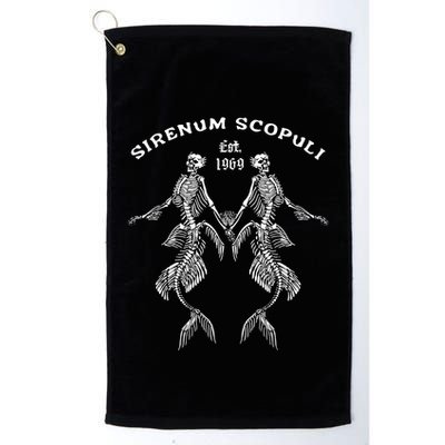 Goth Punk Siren Mermaid Skeleton Sirenum Scopuli Skull Golf Towel