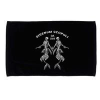 Goth Punk Siren Mermaid Skeleton Sirenum Scopuli Skull Microfiber Hand Towel