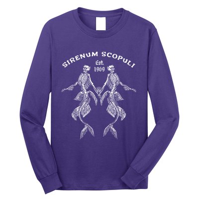 Goth Punk Siren Mermaid Skeleton Sirenum Scopuli Skull Long Sleeve Shirt