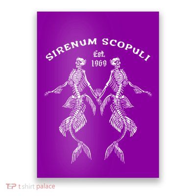 Goth Punk Siren Mermaid Skeleton Sirenum Scopuli Skull Poster
