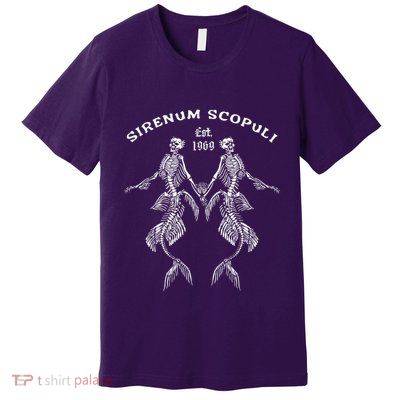Goth Punk Siren Mermaid Skeleton Sirenum Scopuli Skull Premium T-Shirt