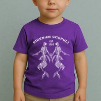 Goth Punk Siren Mermaid Skeleton Sirenum Scopuli Skull Toddler T-Shirt