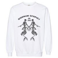 Goth Punk Siren Mermaid Skeleton Sirenum Scopuli Skull Garment-Dyed Sweatshirt