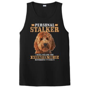 Goldendoodle Personal Stalker Funny Golden Doodle Mom PosiCharge Competitor Tank