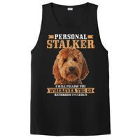 Goldendoodle Personal Stalker Funny Golden Doodle Mom PosiCharge Competitor Tank