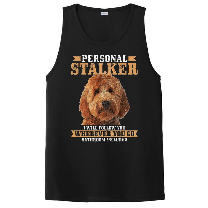 Goldendoodle Personal Stalker Funny Golden Doodle Mom PosiCharge Competitor Tank