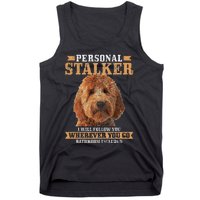 Goldendoodle Personal Stalker Funny Golden Doodle Mom Tank Top