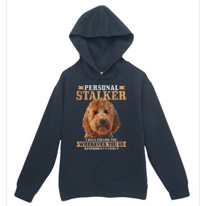 Goldendoodle Personal Stalker Funny Golden Doodle Mom Urban Pullover Hoodie