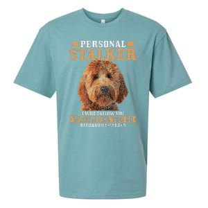 Goldendoodle Personal Stalker Funny Golden Doodle Mom Sueded Cloud Jersey T-Shirt