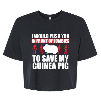 Guinea Pig Shirts Save My Pet Guinea Pig Bella+Canvas Jersey Crop Tee