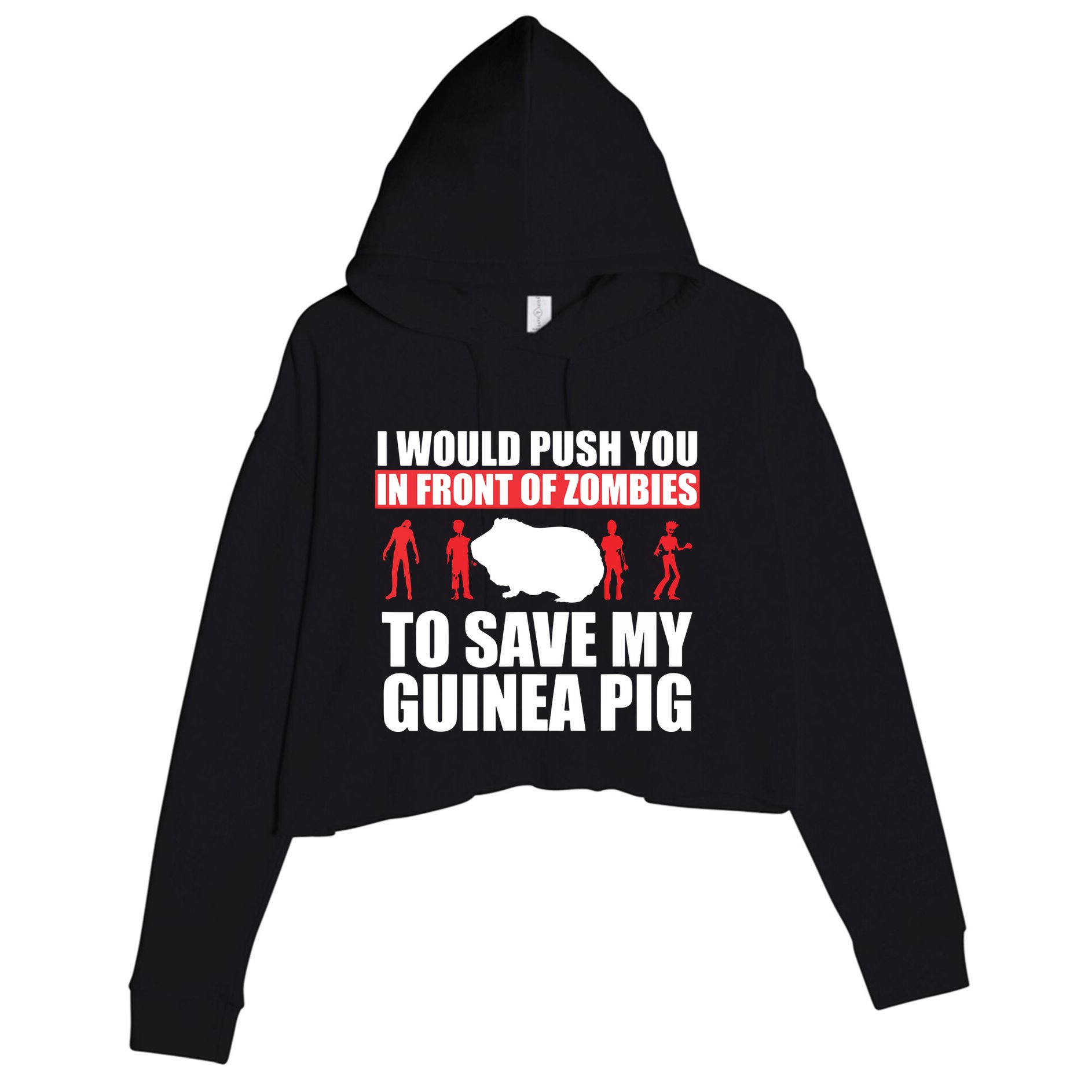 Guinea Pig Shirts Save My Pet Guinea Pig Crop Fleece Hoodie