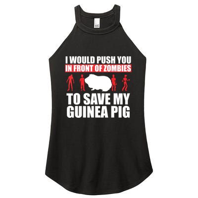 Guinea Pig Shirts Save My Pet Guinea Pig Women's Perfect Tri Rocker Tank