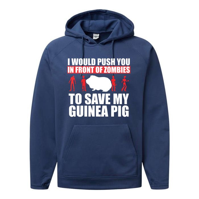 Guinea Pig Shirts Save My Pet Guinea Pig Performance Fleece Hoodie