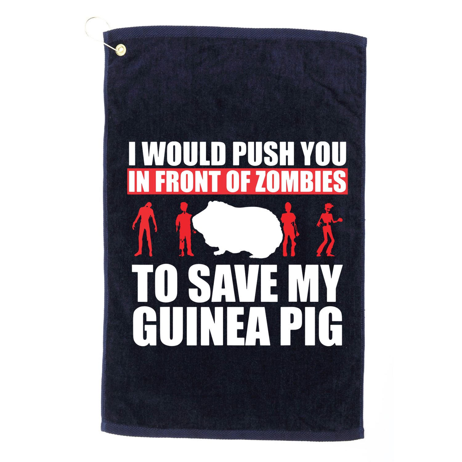 Guinea Pig Shirts Save My Pet Guinea Pig Golf Towel