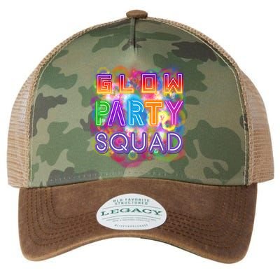 Glow Party Squad Girls Glow Funny Retro Party Lover Gift Legacy Tie Dye Trucker Hat