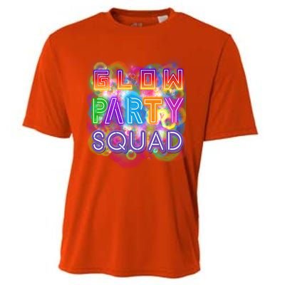 Glow Party Squad Girls Glow Funny Retro Party Lover Gift Cooling Performance Crew T-Shirt