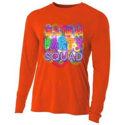 Glow Party Squad Girls Glow Funny Retro Party Lover Gift Cooling Performance Long Sleeve Crew