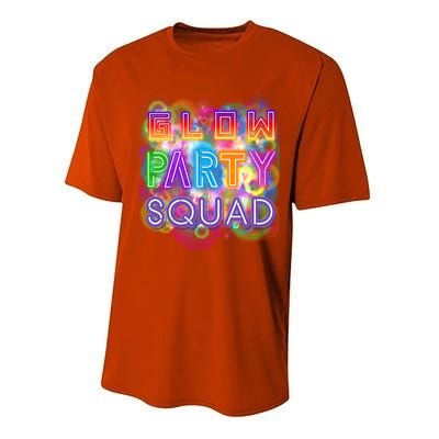 Glow Party Squad Girls Glow Funny Retro Party Lover Gift Performance Sprint T-Shirt