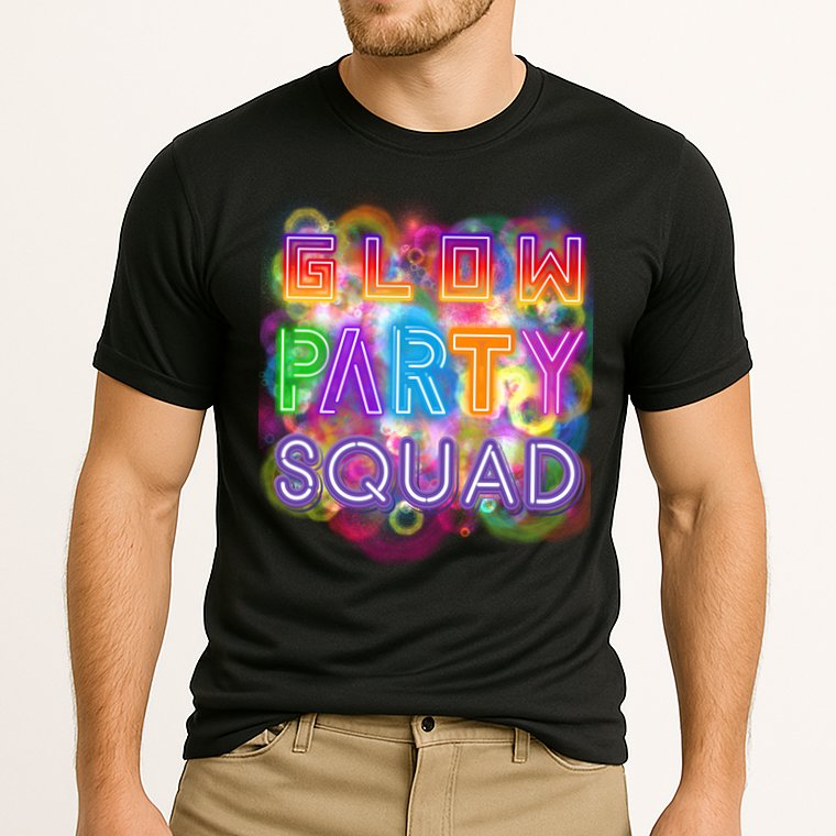 Glow Party Squad Girls Glow Funny Retro Party Lover Gift Cooling Performance Crew T-Shirt