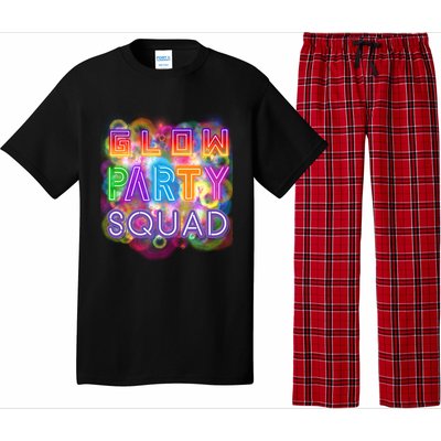 Glow Party Squad Girls Glow Funny Retro Party Lover Gift Pajama Set