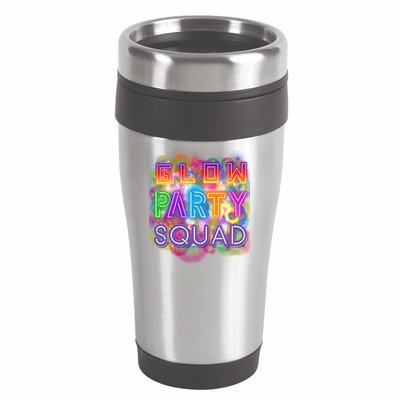 Glow Party Squad Girls Glow Funny Retro Party Lover Gift 16oz Travel Tumbler