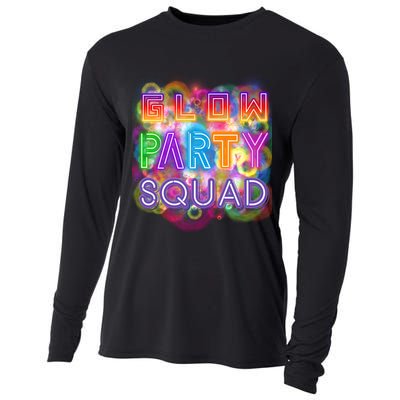 Glow Party Squad Girls Glow Funny Retro Party Lover Gift Cooling Performance Long Sleeve Crew