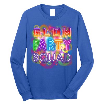 Glow Party Squad Girls Glow Funny Retro Party Lover Gift Long Sleeve Shirt