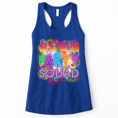 Glow Party Squad Girls Glow Funny Retro Party Lover Gift Womens Tank Top