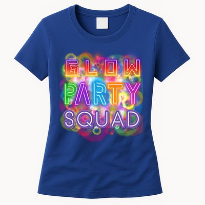 Glow Party Squad Girls Glow Funny Retro Party Lover Gift Womens T-Shirt