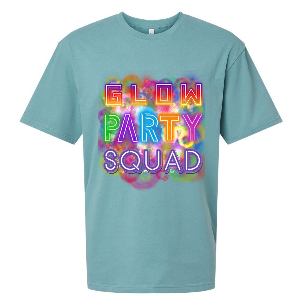 Glow Party Squad Girls Glow Funny Retro Party Lover Gift Sueded Cloud Jersey T-Shirt