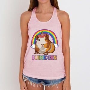 Guinea Pig Shirts For Girl Guinea Pig Unicorn Guinicorn Women's Knotted Racerback Tank