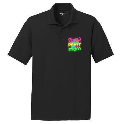 Glow Party Squad Mom Paint Splatter Glow Party Matching Funny Gift PosiCharge RacerMesh Polo