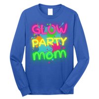 Glow Party Squad Mom Paint Splatter Glow Party Matching Funny Gift Long Sleeve Shirt