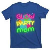 Glow Party Squad Mom Paint Splatter Glow Party Matching Funny Gift T-Shirt