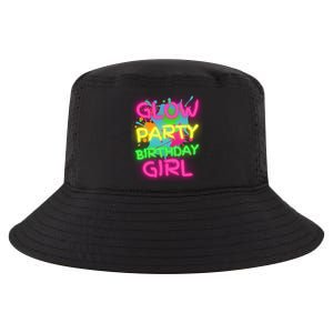 Glow Party Squad Paint Splatter Glow Party Birthday Girl Gift Cool Comfort Performance Bucket Hat