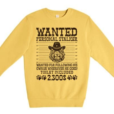 Goldendoodle Personal Stalker Dog Walker Dog Trainer Cool Gift Premium Crewneck Sweatshirt