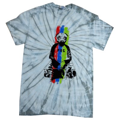 Good Pug Sitting Art Tie-Dye T-Shirt