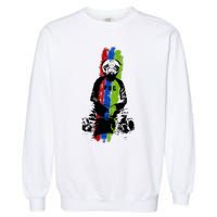 Good Pug Sitting Art Garment-Dyed Sweatshirt