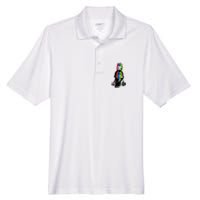 Good Pug Sitting Art Men's Origin Performance Pique Polo