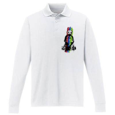 Good Pug Sitting Art Performance Long Sleeve Polo