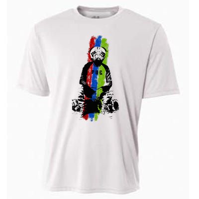 Good Pug Sitting Art Cooling Performance Crew T-Shirt