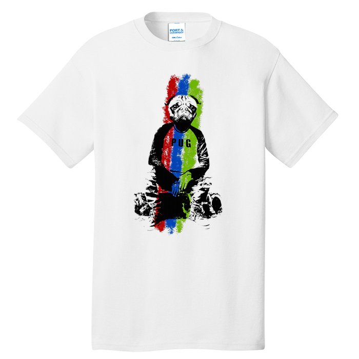 Good Pug Sitting Art Tall T-Shirt