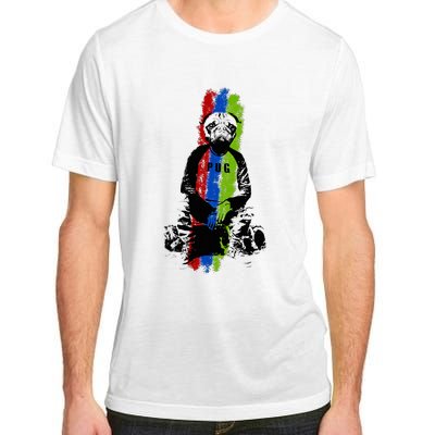 Good Pug Sitting Art Adult ChromaSoft Performance T-Shirt