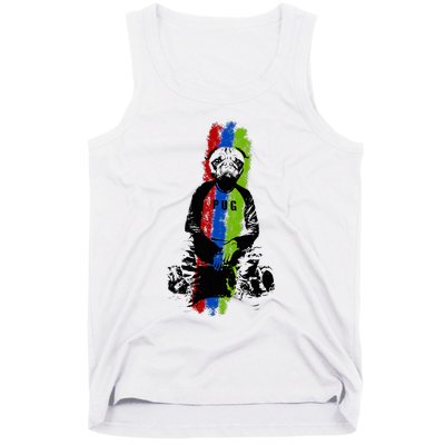 Good Pug Sitting Art Tank Top