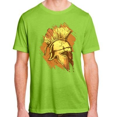 Grunge Painted Spartan Gladiator Warrior Helmet Adult ChromaSoft Performance T-Shirt